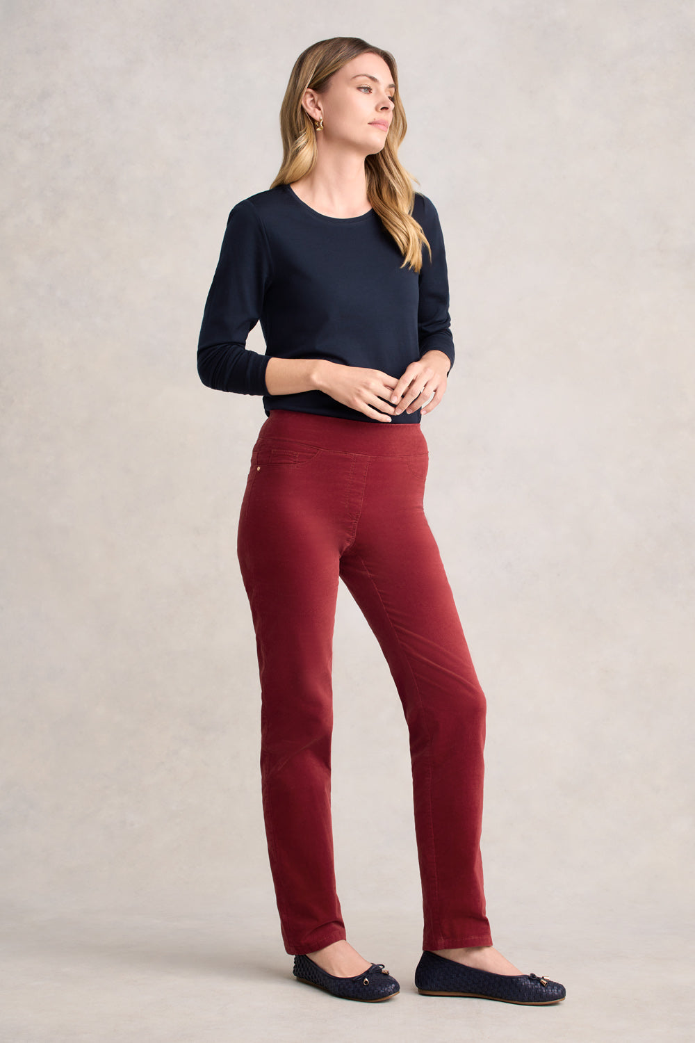 Bengajean® Velvet Straight Leg - Scarlet