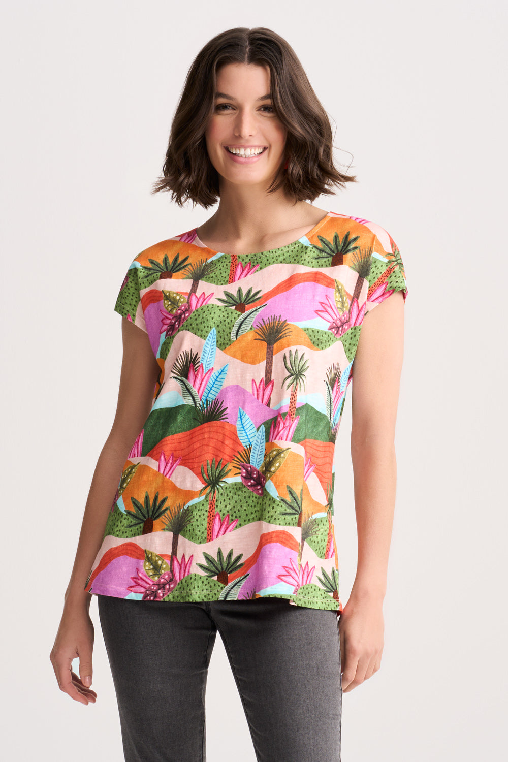 Organic Cotton T-Shirt - Tropical Landscape