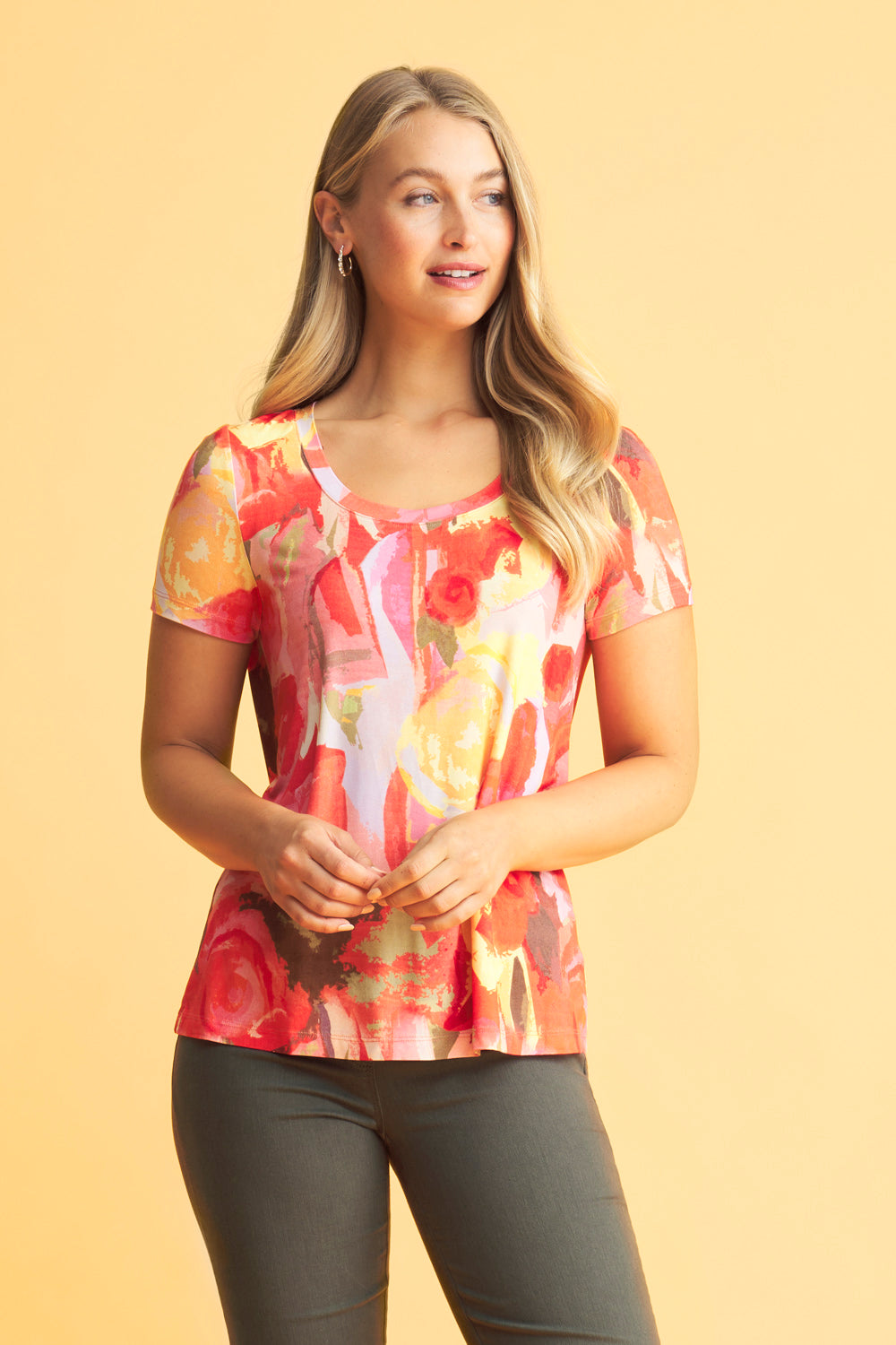 Printed T-Shirt - Bouquet Print
