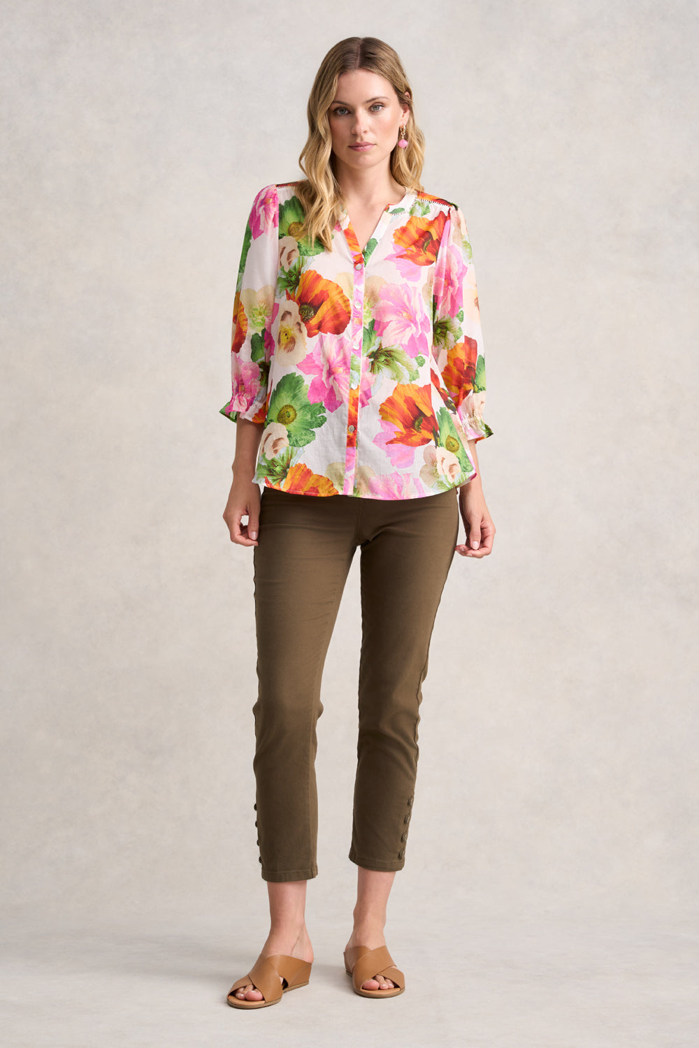 Printed Cotton Shirt - Multi Floral