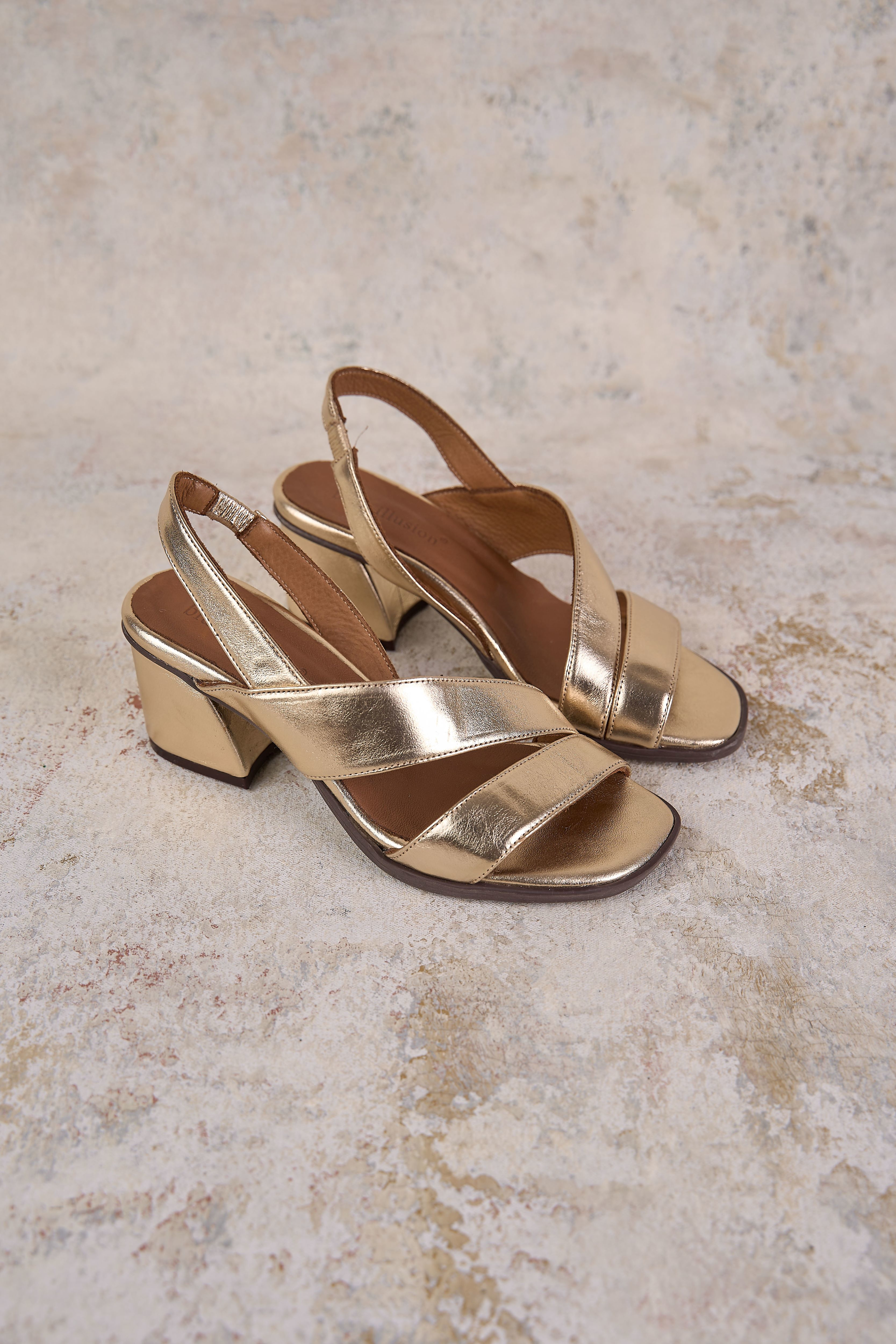 Minnie Gold Heel - Gold