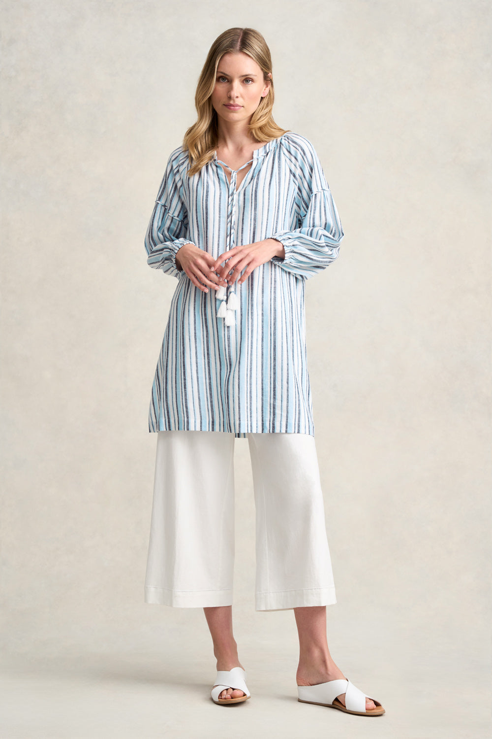 Stripe Kaftan - Blue Multi Stripe