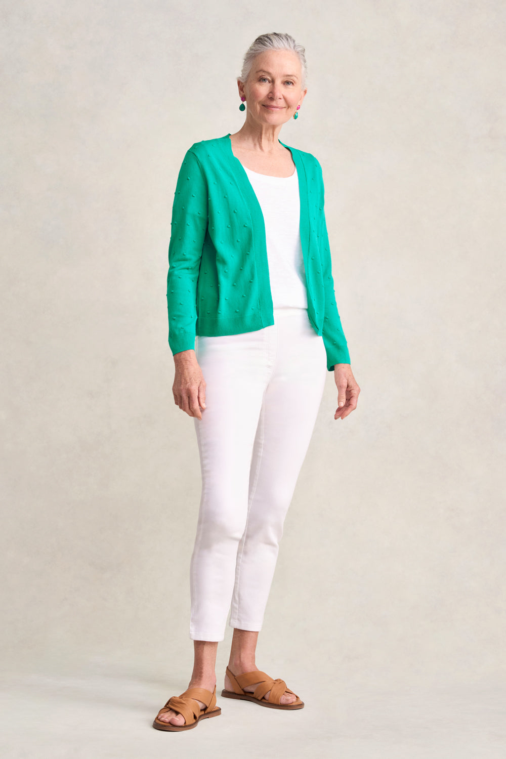 Popcorn Cardigan - Viridian