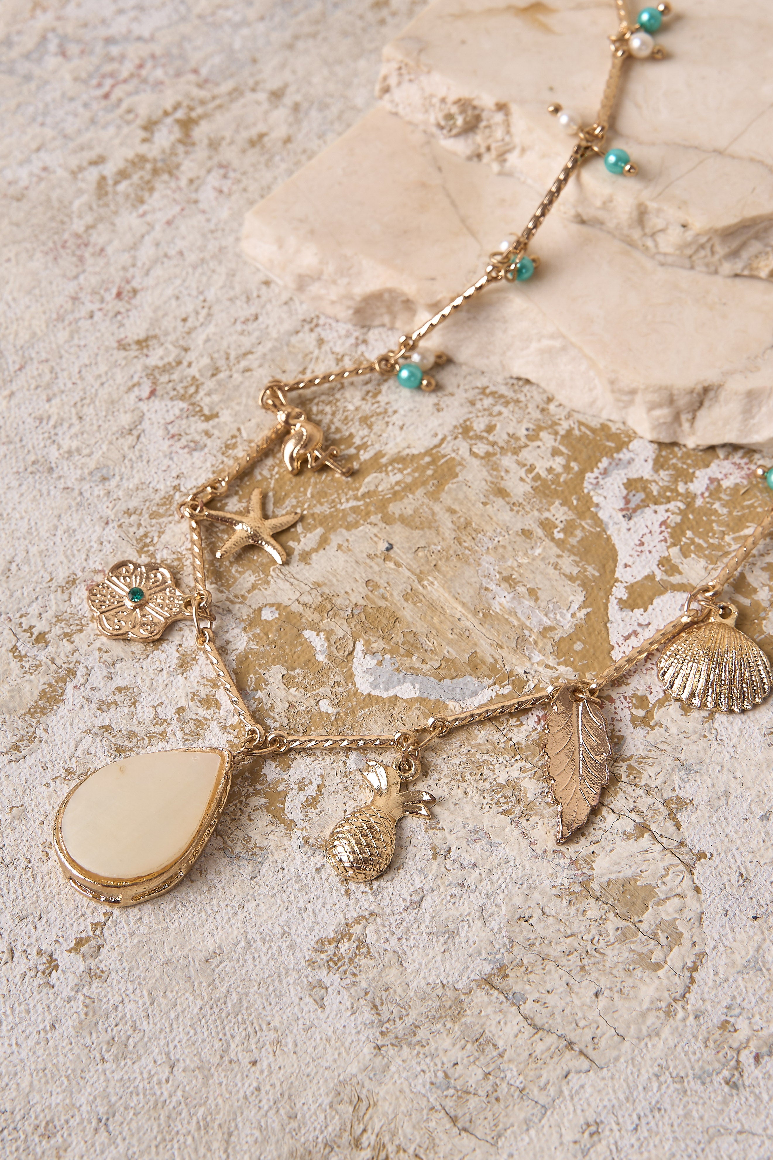 Ariel Charm Necklace - Multi