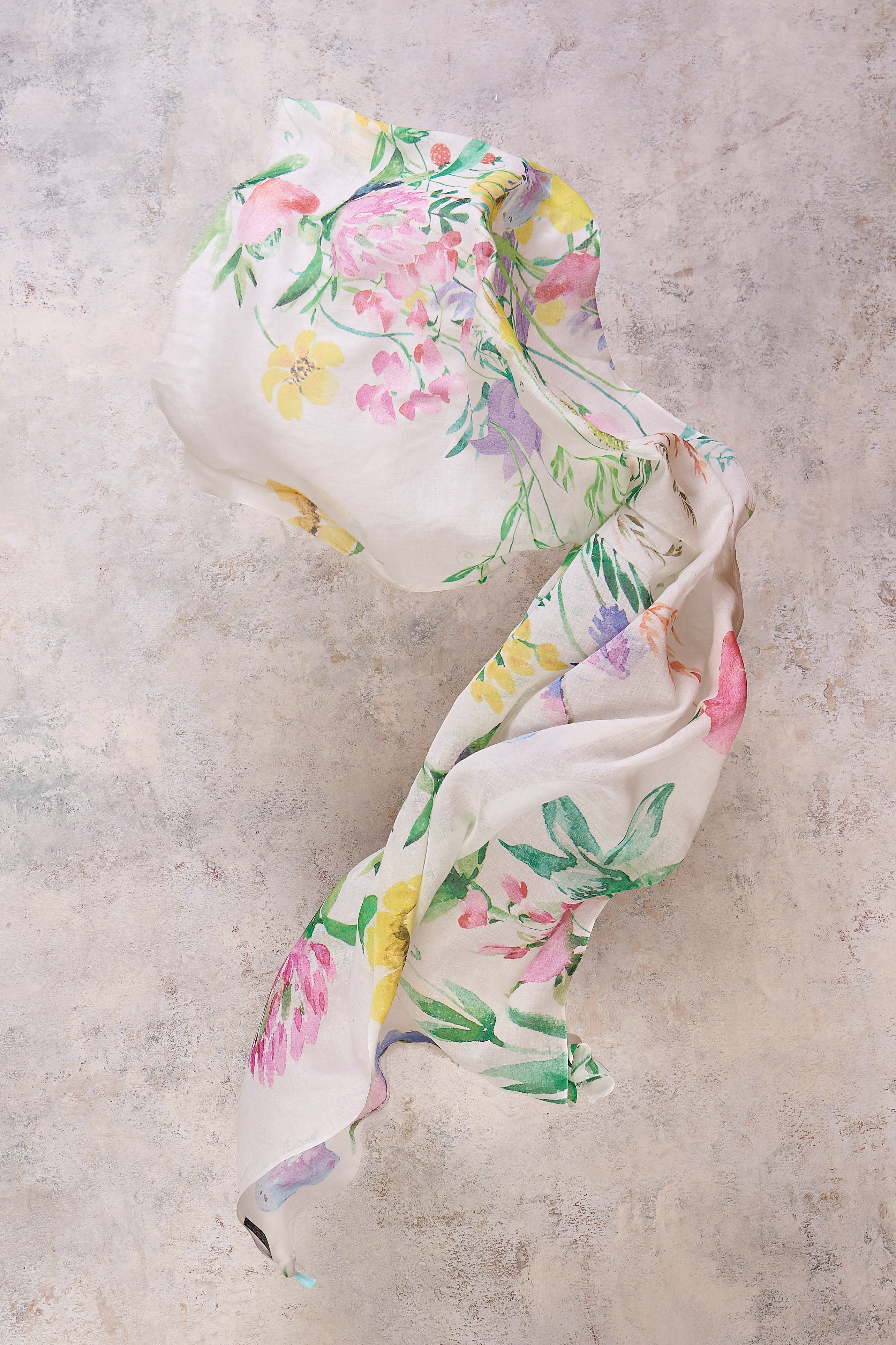 Spring Garden Cotton Scarf - Multi