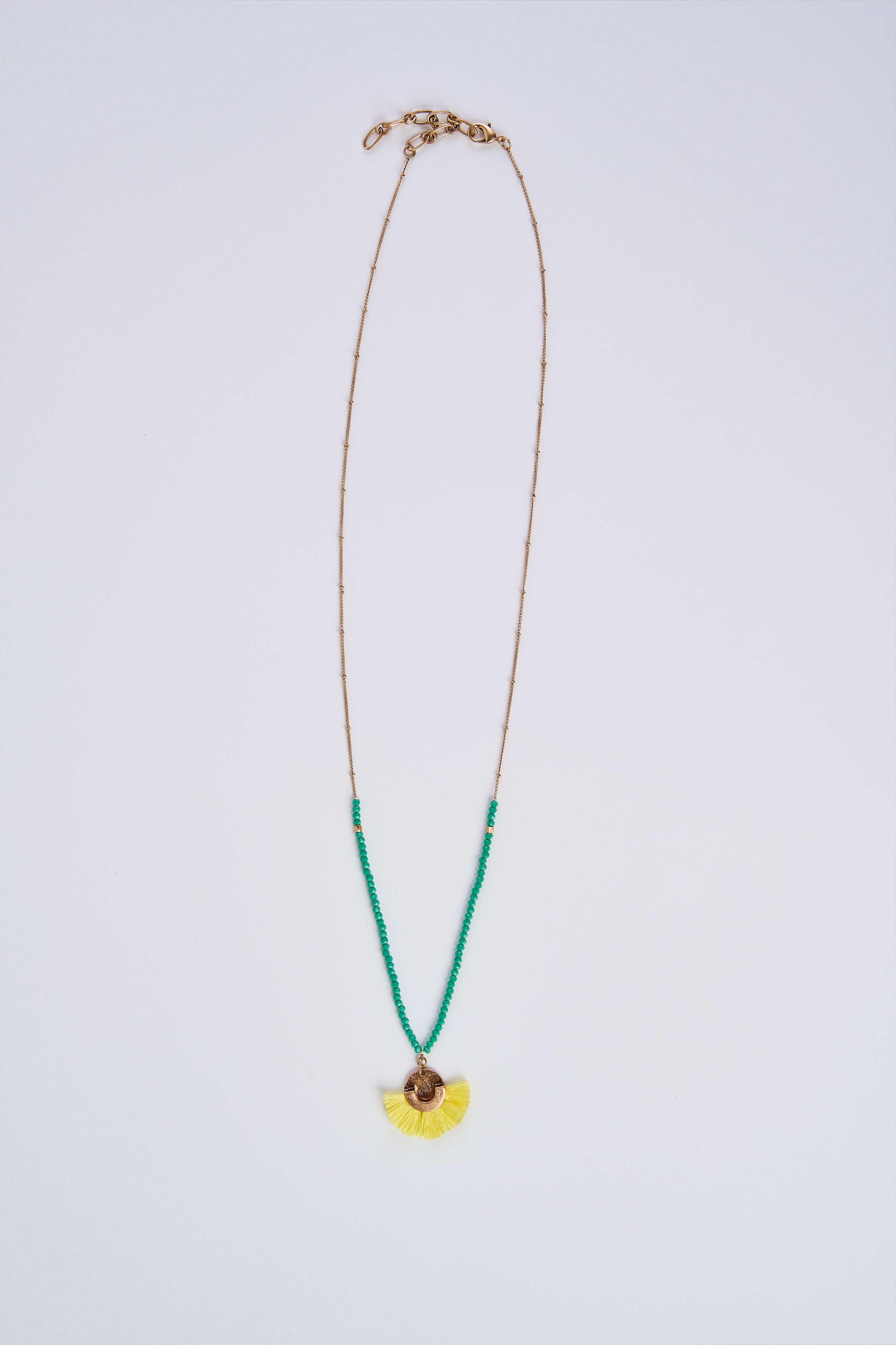 Sunset Frayed Necklace - Gold
