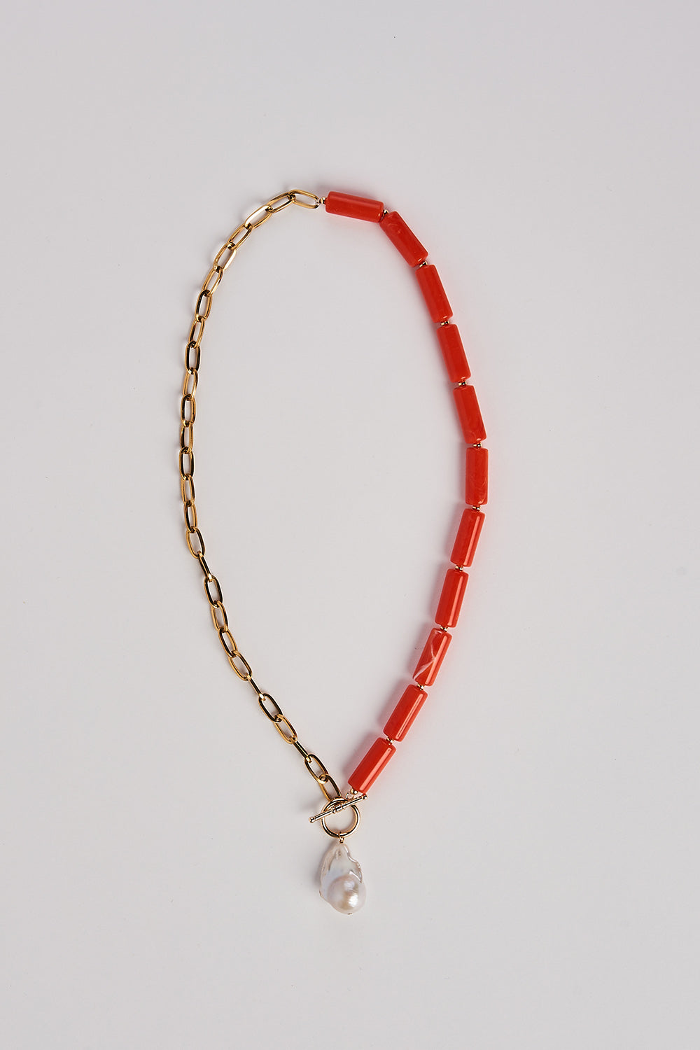 Spliced Baroque Pearl Necklace - Spliced Baroque