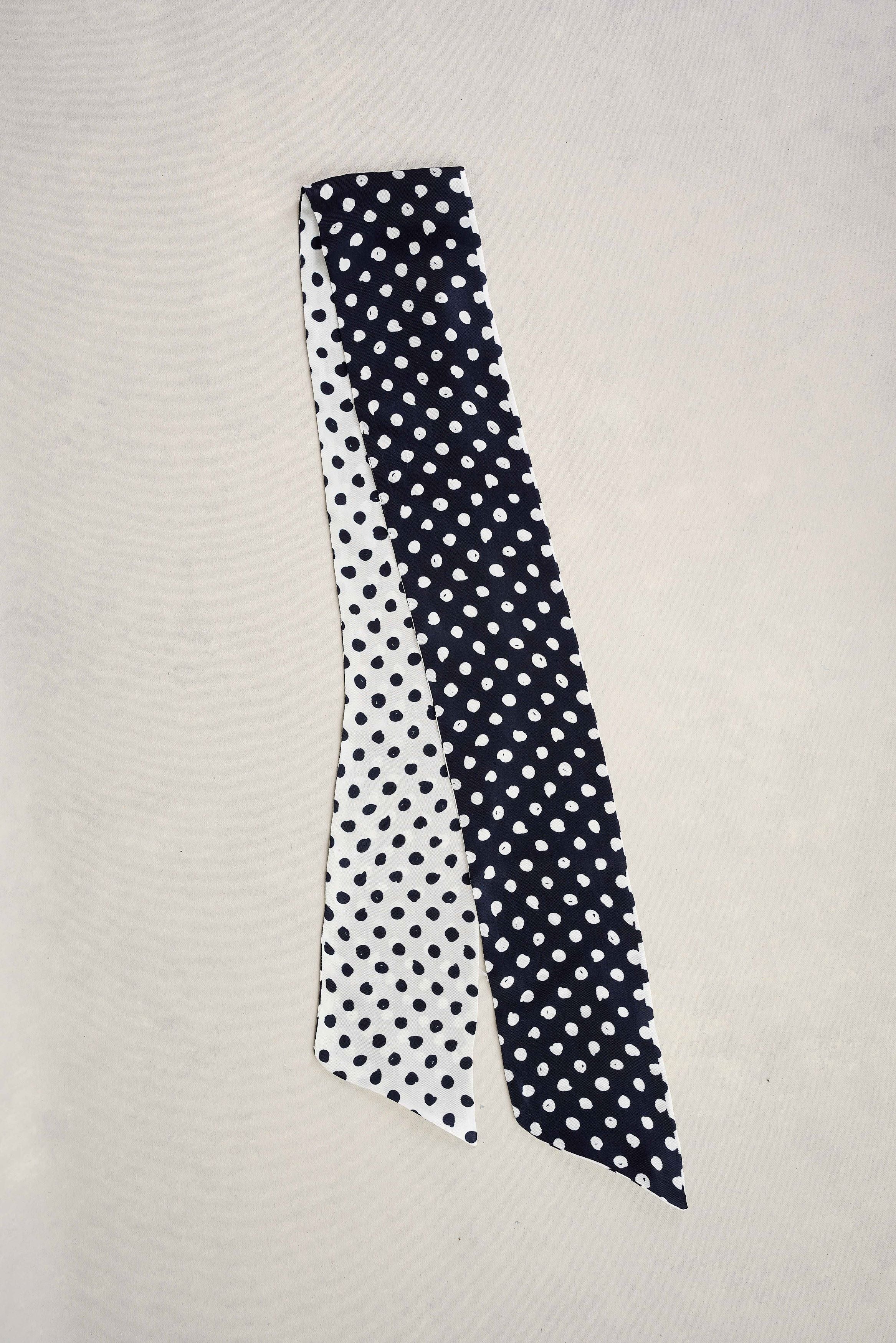 Navy Spot Silk Necktie