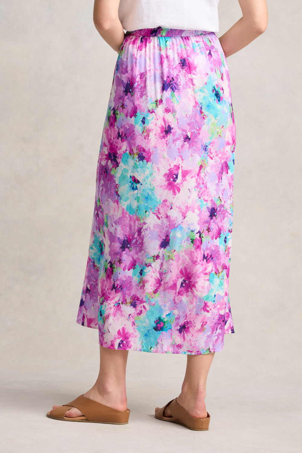 Printed Midi Skirt - Janes Bouquet
