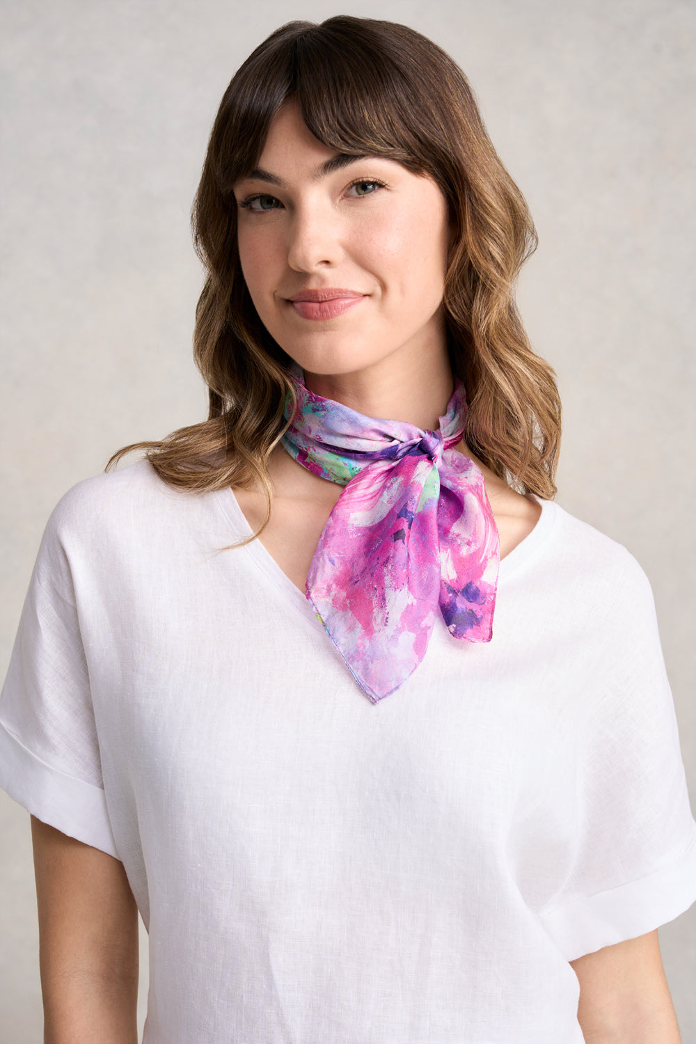 Jane's Bouquet Silk Scarf - Multi