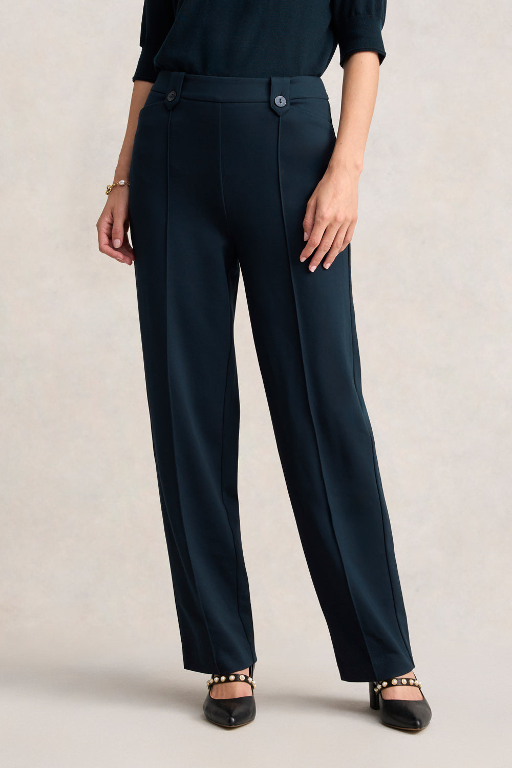 Wide Leg Ponte Pant