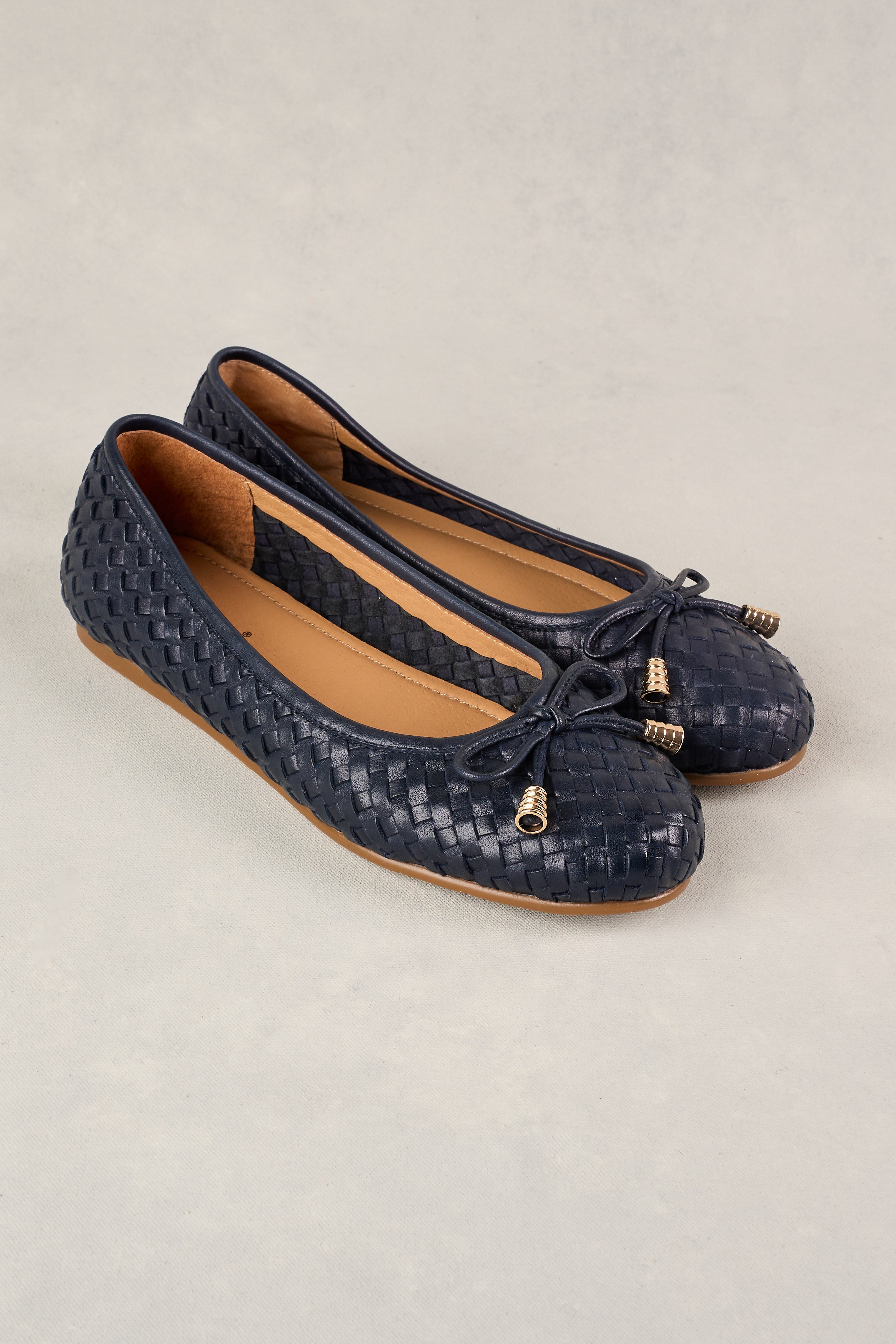 Gia Woven Ballet Flat - Ink