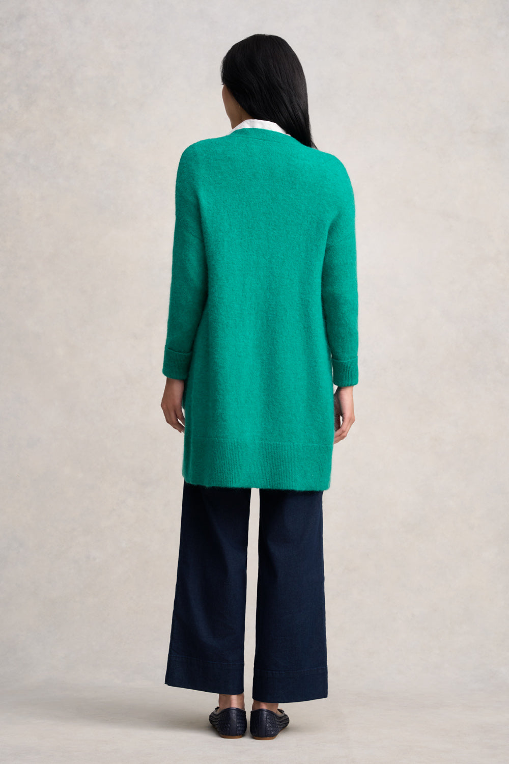 Button Through Mohair Cardigan - Jade
