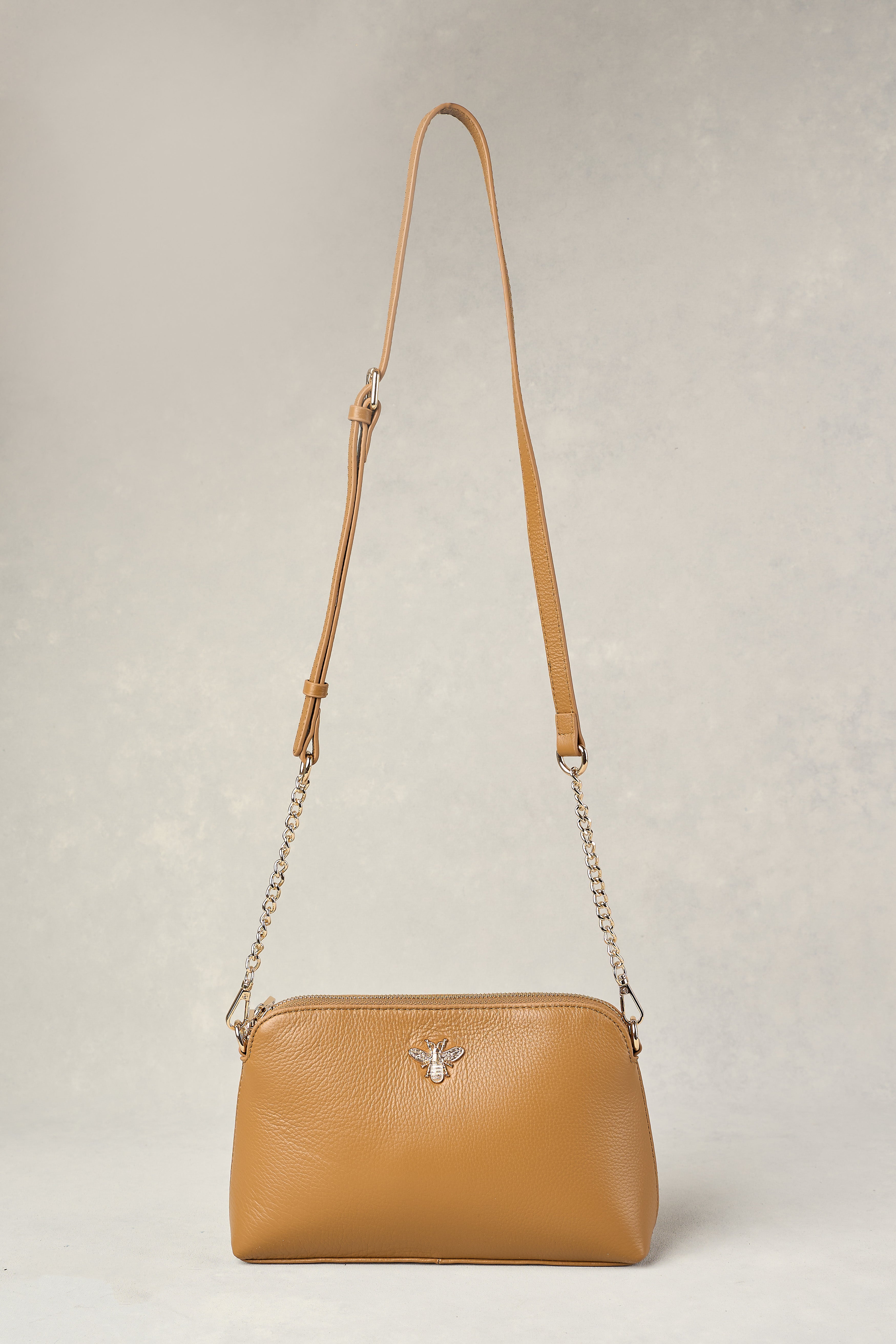 Beverly Bee Crossbody Bag - Tan