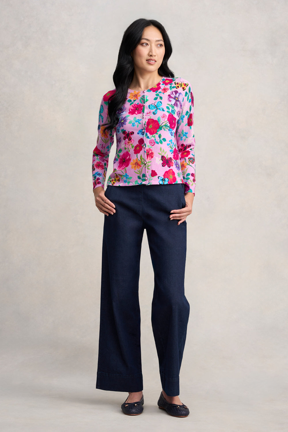 Nathalie Lété Cardigan - Lété Lilac Butterfly