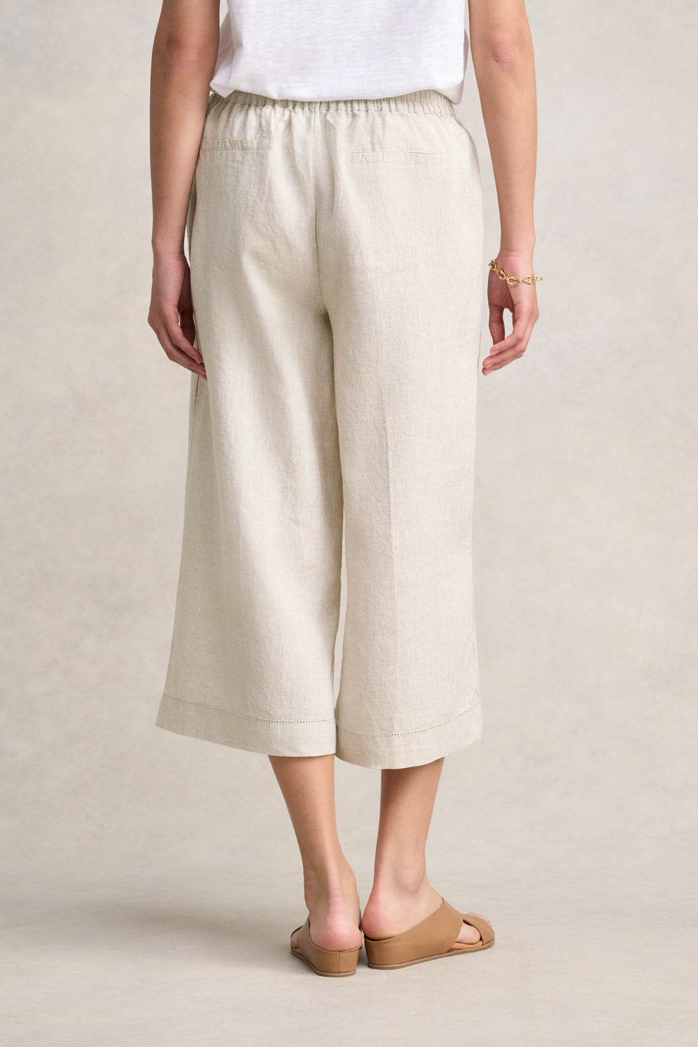 Linen Culotte - Natural Cross Dye