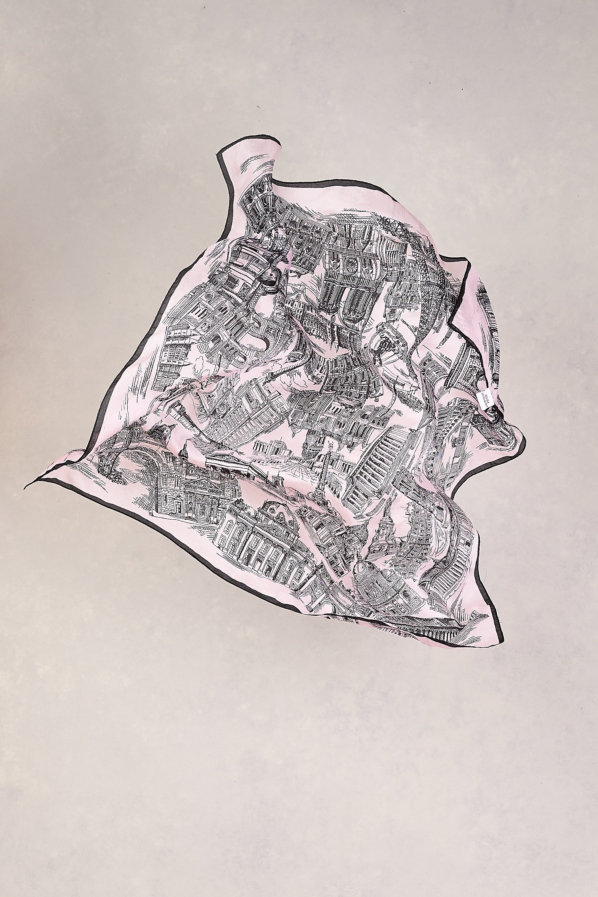 France Capital Silk Scarf - Multi