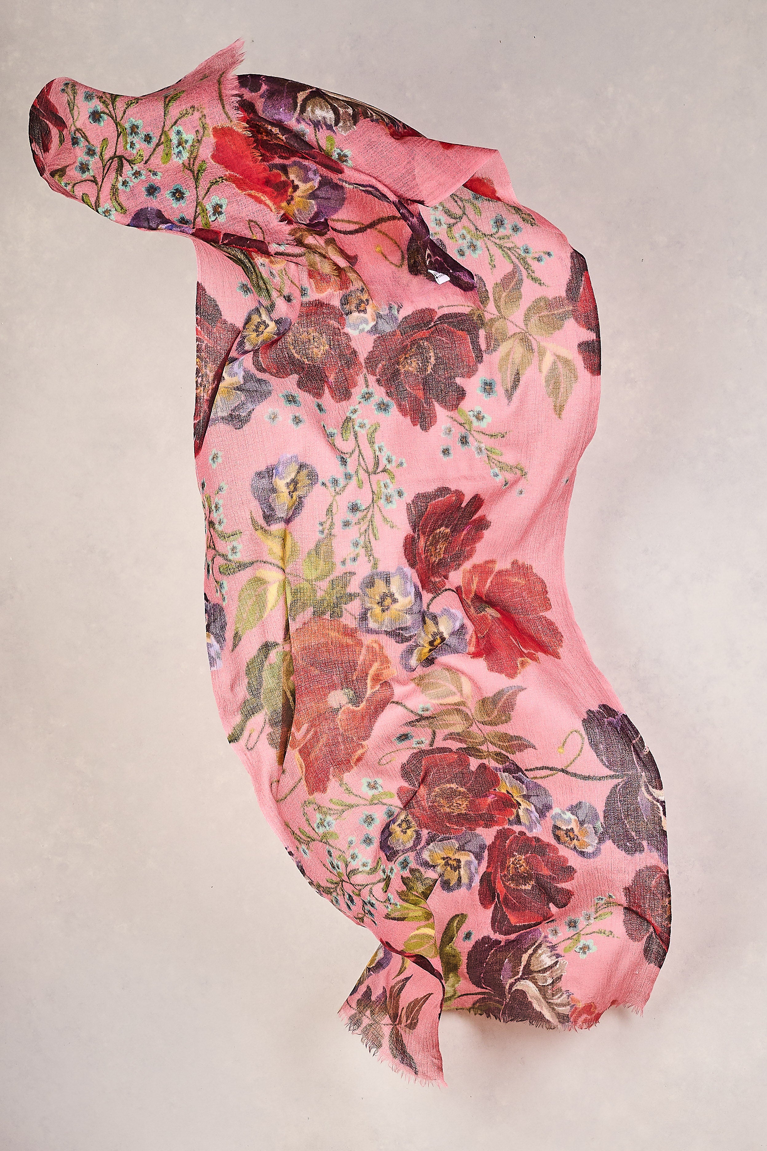 La Vie En Rose Wool Scarf