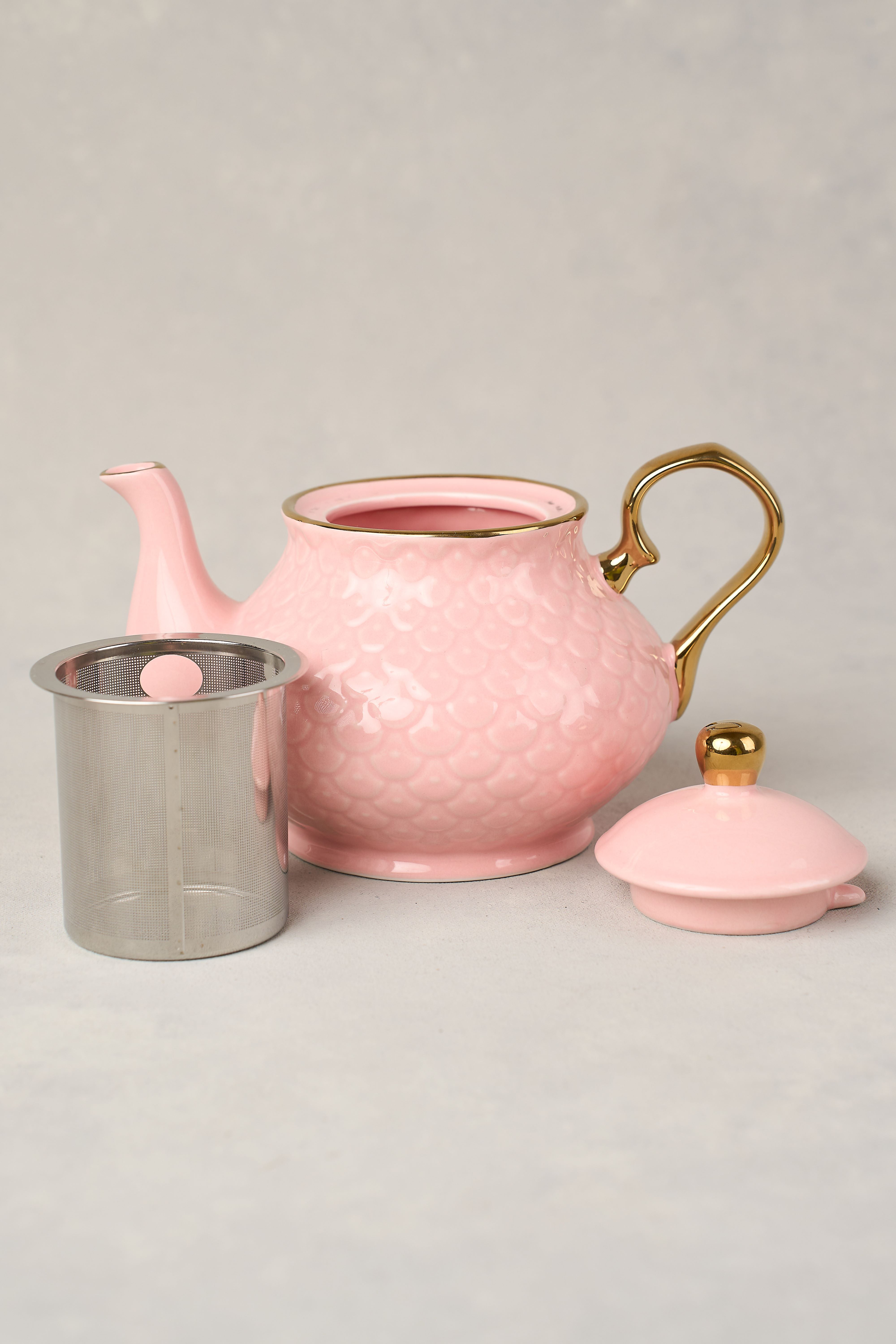 Ripple Blush Teapot