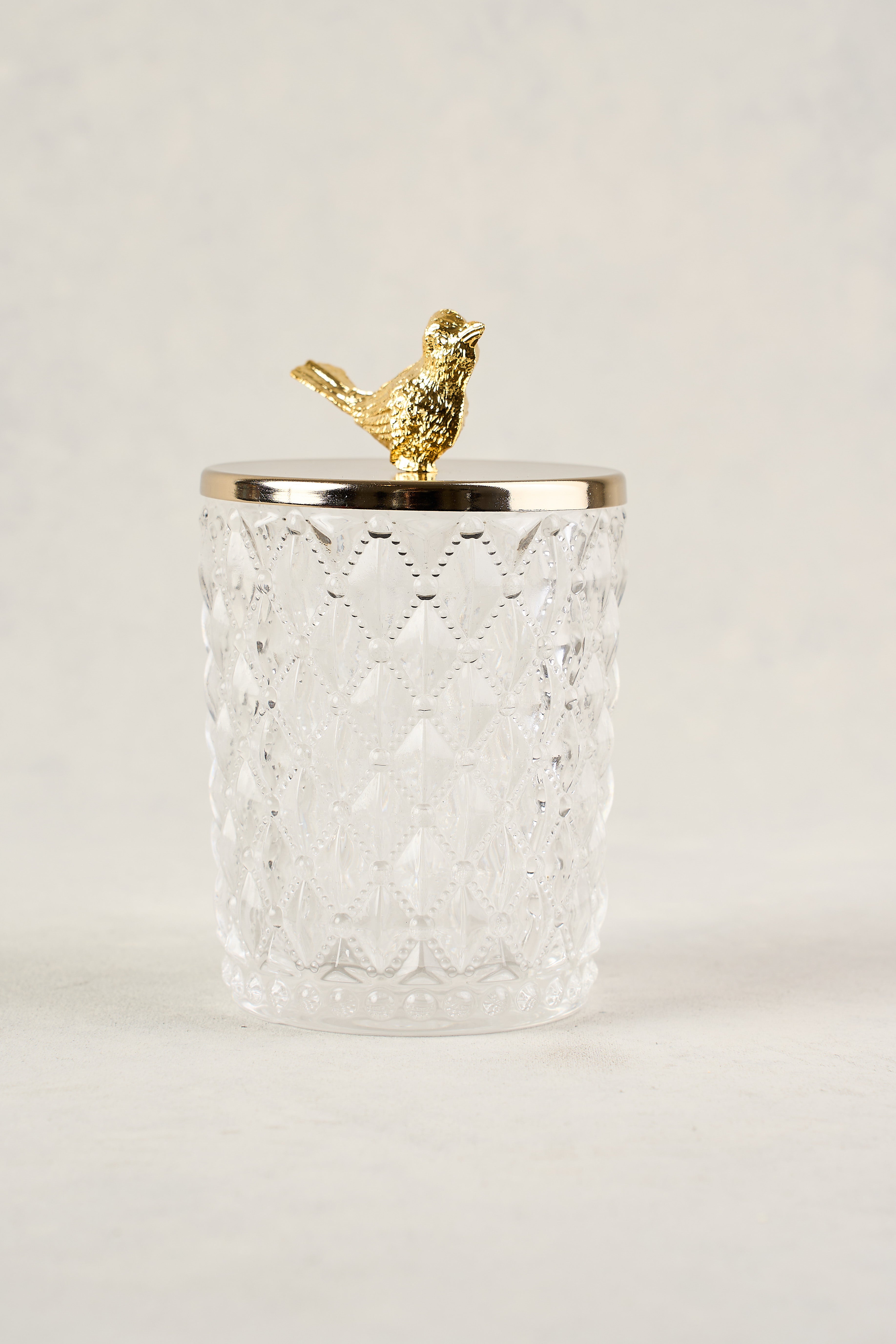 Bird Glass Jar