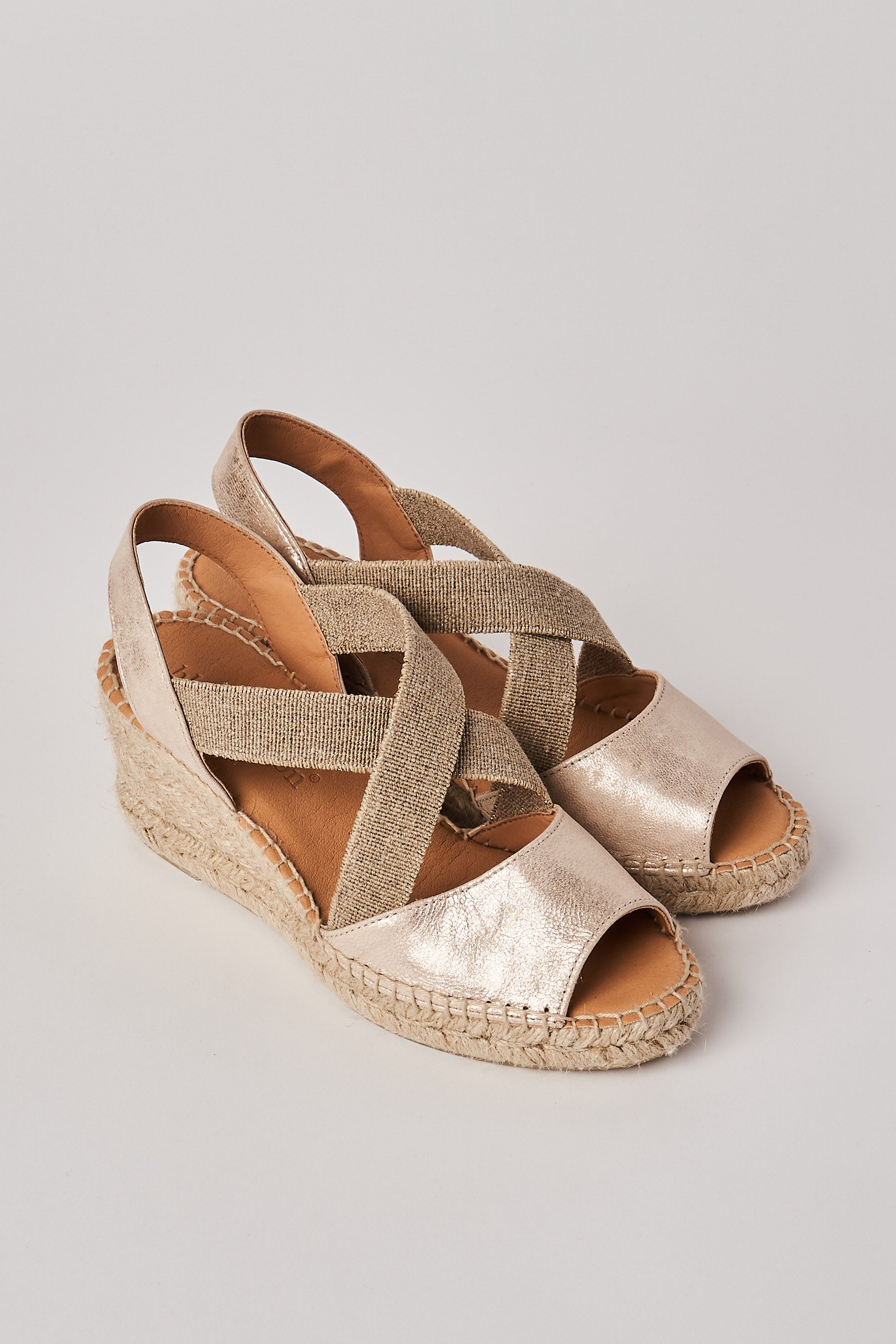 Camille Metallic Espadrille - Metallic Gold
