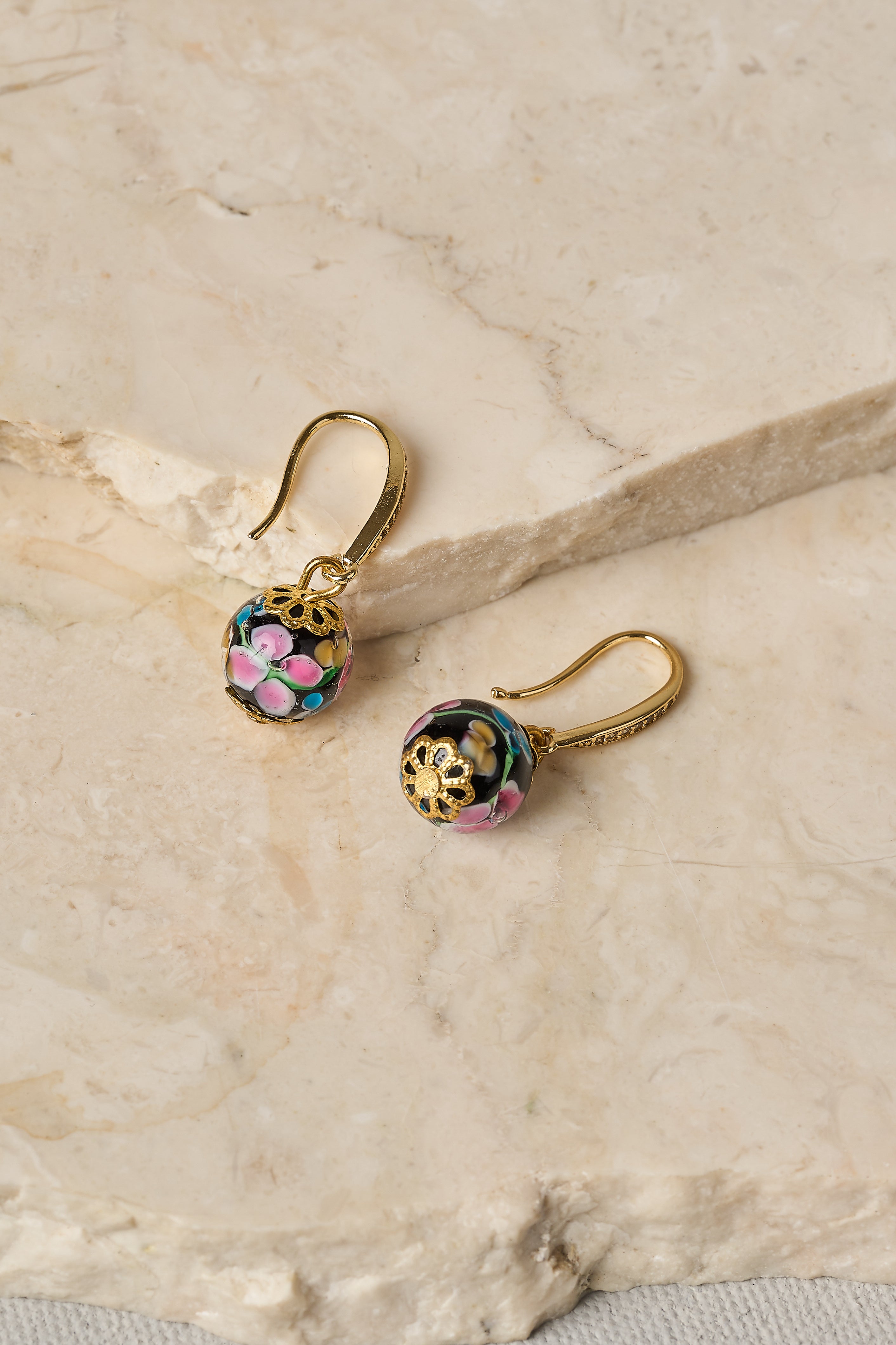 Harper Glass Bead Earrings - Multi