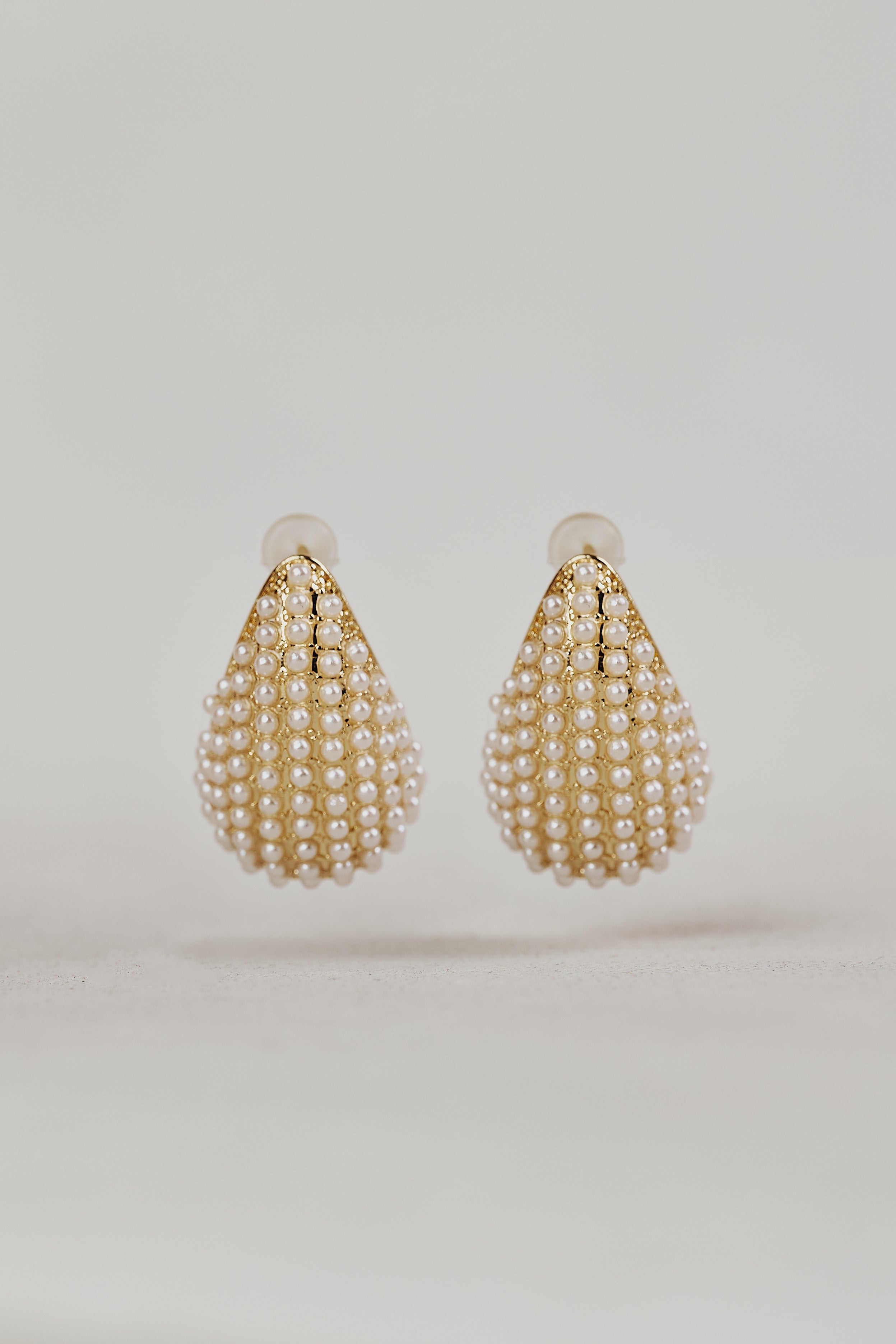 Tear Drop Earrings - Gold
